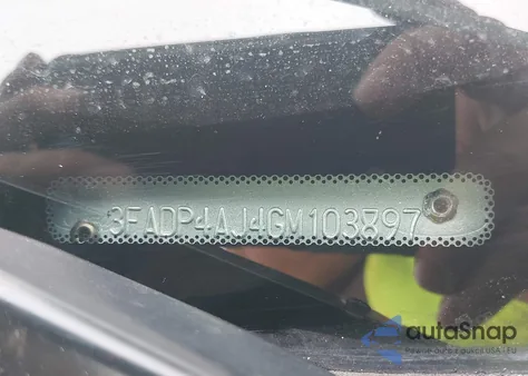 2016 Ford Fiesta S z USA, uszkodzony, nr VIN 3FADP4AJ4GM103897